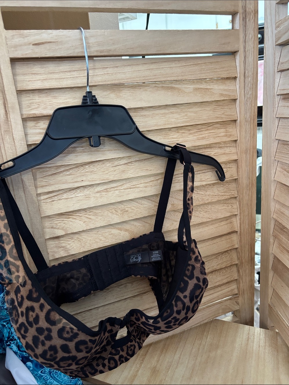 Leopard Print Underwire Bra - Brown 32DD